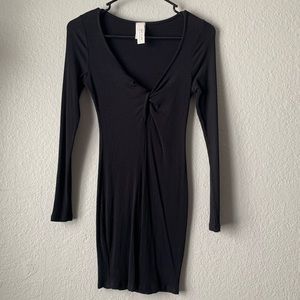 May Pink • Long sleeve Bodycon Mini Dress medium